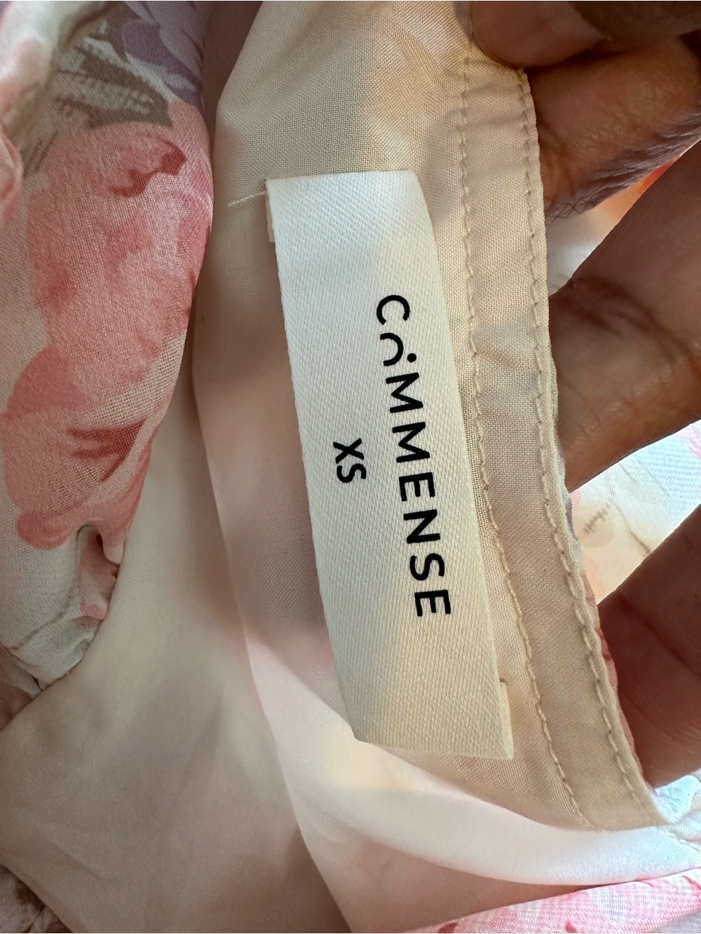 Commense Floral/ Garden Romantic Slip Maxi Dress in Cream and Pink *Cottagecore - Picture 6 of 7